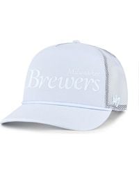 '47 - Milwaukee Brewers Foundation Script Hitch Adjustable Trucker Hat - Lyst