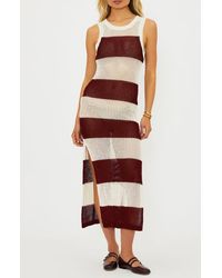 Beach Riot - Holly Stripe Sheer Open Knit Cover-Up Dress - Lyst