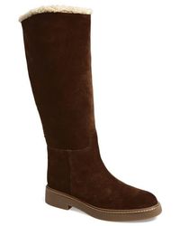 Jeffrey Campbell - Zabini Faux Shearling Lined Knee High Boot - Lyst
