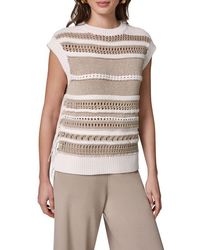 Donna Karan - Sleeveless Crewneck Sweater - Lyst