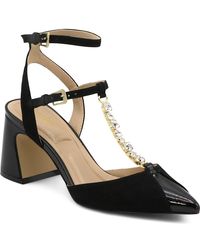 Charles David - Aki Crystal T-Strap Pump - Lyst
