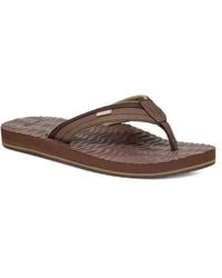 Sanuk - Ziggy Plush Flip Flop - Lyst