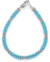 Lagos - Blue Caviar Ceramic Rope Bracelet - Lyst