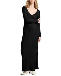 MARCELLA - Penelope Long Sleeve Rib Maxi Sweater Dress - Lyst