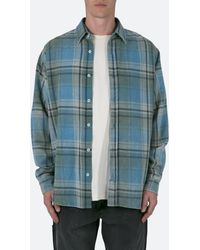 MNML - Washed Plaid Button-up Shirt - Lyst