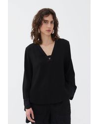 Nocturne - Stone Embroidered Blouse - Lyst