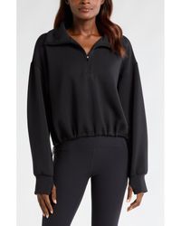Zella - Soft Modal Blend Half Zip Pullover - Lyst