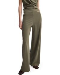 Mango - Pull-On Straight Leg Pants - Lyst