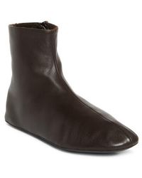 The Row - Stella Genuine Shearling Lined Bootie - Lyst