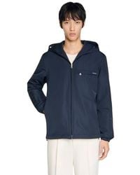 Sandro - Nylon Windbreaker - Lyst