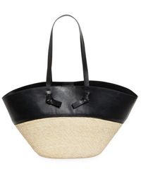 Altuzarra - Large Knot Straw & Leather Tote - Lyst