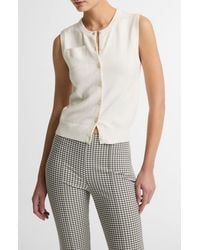 Vince - Button Front Sweater Vest - Lyst