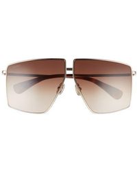Max Mara - 64Mm Gradient Oversize Geometric Sunglasses - Lyst