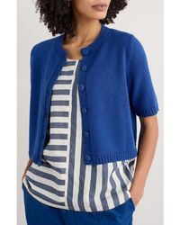 Seasalt Cornwall - Gillan Creek Short Sleeve Organic Cotton Cardigan - Lyst