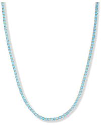 Melinda Maria - Grand Heiress Lab Created Opal Tennis Necklace - Lyst