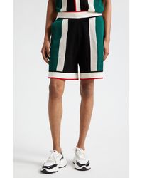Casablancabrand - Stripe Cotton Knit Shorts - Lyst
