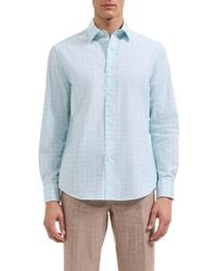 Bugatchi - Julian Shaped Fit Check Cotton Button-Up Shirt - Lyst