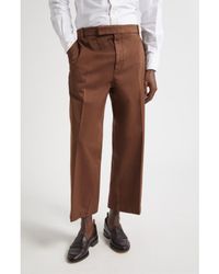 Thom Browne - Cotton Twill Crop Chinos - Lyst