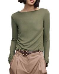 Mango - Boatneck Top - Lyst