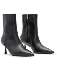 AllSaints - Vivian Pointed Toe Bootie - Lyst
