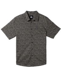 Quiksilver - Apero Classic Fit Print Short Sleeve Button-Up Shirt - Lyst