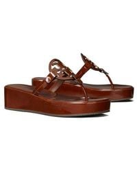 Tory Burch - Miller Platform Wedge Flip Flop - Lyst