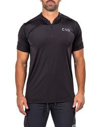 Maceoo - Athletic Quarter Zip Performance T-Shirt - Lyst