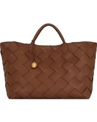 Rebecca Minkoff - Mini Frankie Woven Leather Tote - Lyst