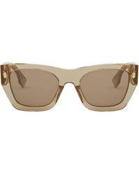 Fendi - The Roma 63mm Rectangular Sunglasses - Lyst