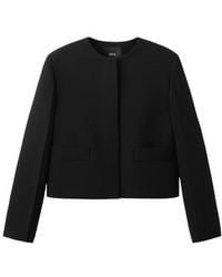 Mango - Americana Louis Collarless Jacket - Lyst
