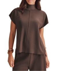 Splendid - Winslow Mock Neck Pullover - Lyst