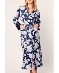 Petite Plume - Floral Mulberry Silk Robe - Lyst