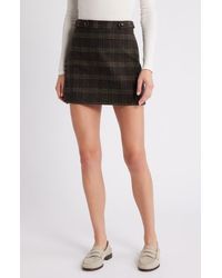 Treasure & Bond - Plaid A-Line Miniskirt - Lyst