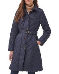 Barbour - Rosalind Quilted Belted Trench Coat - Lyst