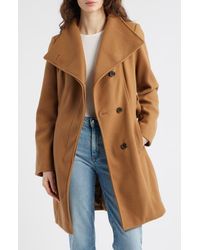 Michael Kors - Belted Coat With Oversize Collar - Lyst