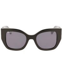 Ferragamo - Gancini 51Mm Gradient Modified Rectangular Sunglasses - Lyst
