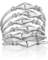 Hueb - Luminus Stacked Diamond Ring - Lyst