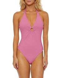 SOLUNA - Shirred Ring One-piece Swimsuit - Lyst