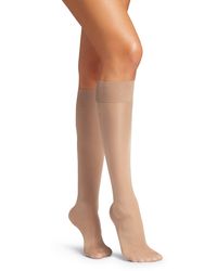 Wolford - Satin Touch Knee High Socks - Lyst
