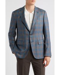 Canali - Kei Trim Fit Plaid Wool Sport Coat - Lyst