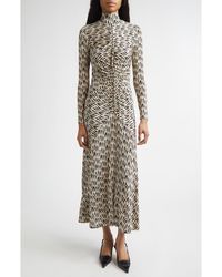 Ulla Johnson - Ida Ruched Turtleneck Long Sleeve Maxi Dress - Lyst