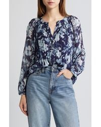 Rails - Nessie Pleated Floral Top - Lyst