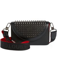 Christian Louboutin - Explorafunk Spike Leather Wallet On A Strap - Lyst