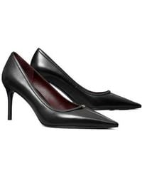Tory Burch - Double T Buckle Pointed Toe Pump - Lyst