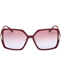Tom Ford - Joanna 59Mm Gradient Polarized Butterfly Sunglasses - Lyst