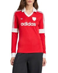 adidas - Graphic Long Sleeve Football Jersey - Lyst