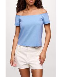 nuuds - Ease Off The Shoulder Top - Lyst