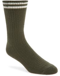 Nordstrom - Waffle Texture Cotton Blend Crew Socks - Lyst