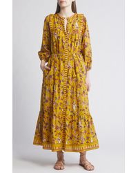 Cleobella - Dinah Floral Long Sleeve Organic Cotton Voile Dress - Lyst