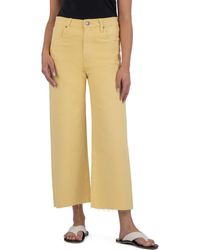 Kut From The Kloth - Gwen High Waist Crop Wide Leg Jeans - Lyst